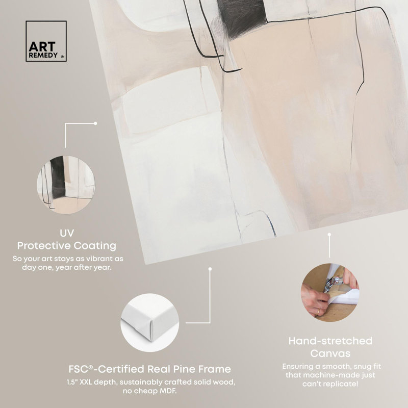 «Geometric Essence Canvas» par Art Remedy, Toile tendue, H 36 po x l 24 po
