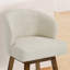 Tabouret de bar pivotant à 360 ° avec base en bois d'hévéa massif, confort à ressorts, capacité de 350 lb-1022647250