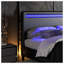 Grand lit plateforme tapissier Jacent