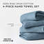 Ensemble de 4 essuie-mains 100% coton-103684152
