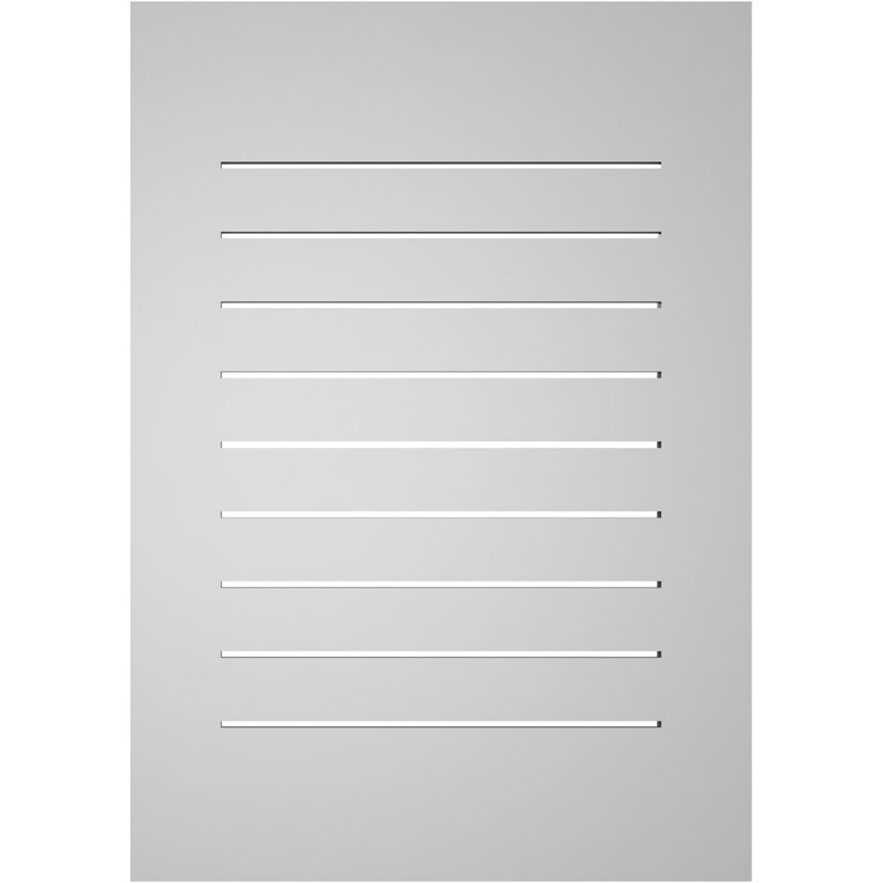 Évent à pignon fonctionnel en uréthane rectangulaire à fixation en surface, brun clair apprêté, H 34 po x l 24 po x P 1 po