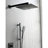 Shower System Matte Black Design. Head, Hand Shower, Slide Bar, Bodysprays, Arm, Hose, Valve Trim, Lever Handles. Recreates Rainfall. Wall Mounted. Brass Style. Natural Rainfall Feeling. Material.
