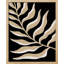 «Abstract Modern Black and Beige Botanical» sur papier-98267025-98267024