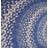 Camyla Farmhouse Braided Jute Blue Area Rug-1839622498