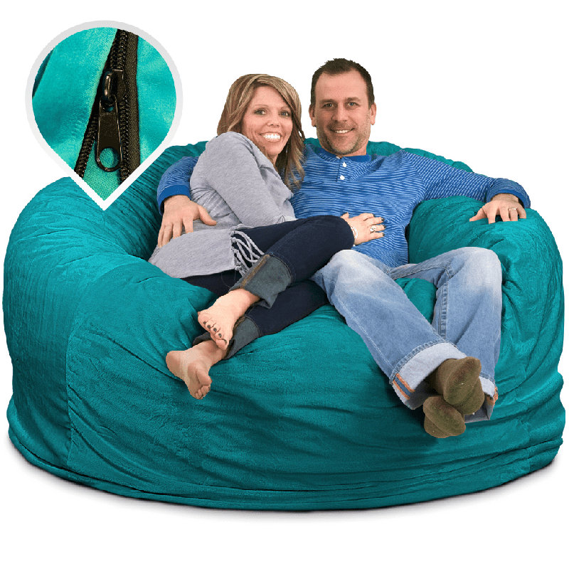  | Housse de remplacement pour fauteuil à billes de 6 pi seulement | Lavable amovible | Housse seulement