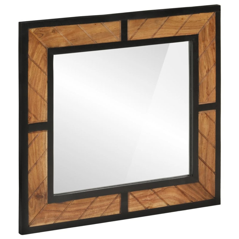 Wasola Solid Wood Rectangle Wall Mirror