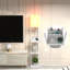 Lampe sur pied à colonne 63 "avec prise et tiroir Latitude Run-388615029
