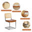 50.04cm H Upholstered Metal Dining Chair-129621783