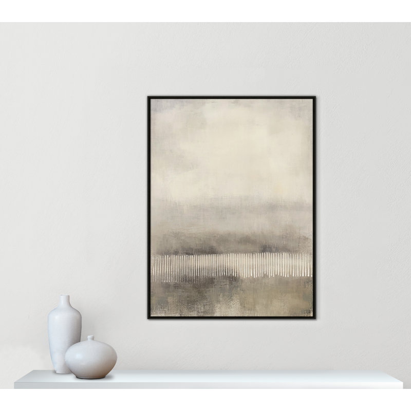 Équilibre équilibré «I» par Irena Orlov, Flottant espresso, H 49,5 po x l 37,5 po
