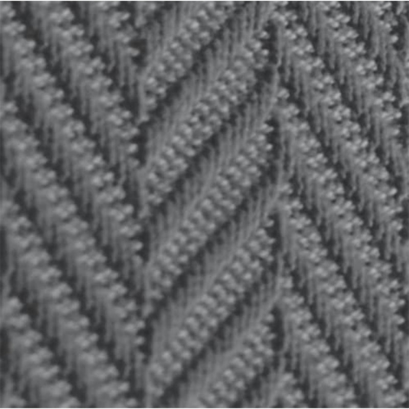 Couverture 100% coton à chevrons Threadmill, King (106" x 92"), Dark Grey