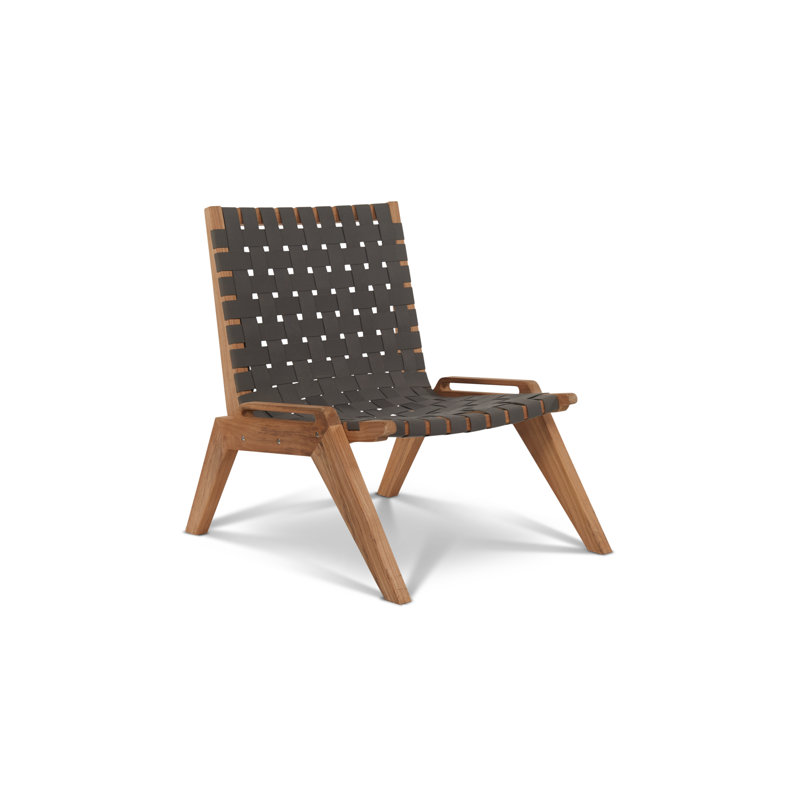 Draper Teak Outdoor Woven Chat Chair