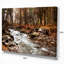 Photographie sur toile tendue - Stream in Autumn Forest-18435863