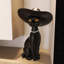 Décoration de luxe et frugale en forme de chat noir chanceux