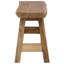 Banc en bois de teck massif 39,37 x 11,42 x 17,13