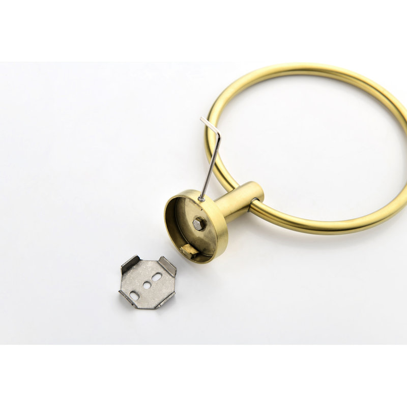 Porte-serviettes de salle de bain 9 en acier inoxydable - Or brossé, revêtement, améliore la garantie de longévité