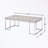 Rectangular Coffee Table with Metal Sled Base