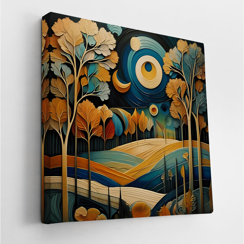 Blue Forest, 42" H x 42" W