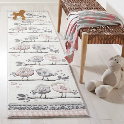 Burgan Pink/Ivory Area Rug