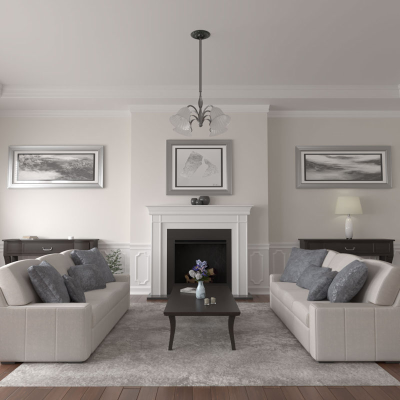 Médaillon de plafond H 11,75 po x l 11,75 po x P 1 po Blackthorn, Tortue peinte craquelé