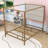  Metal Canopy Bed with Upholstered Headboard-1703354561-1703354563