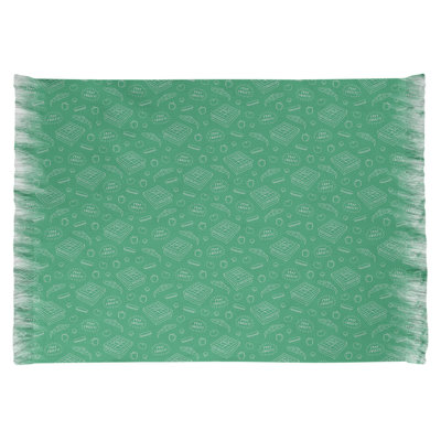 Tapis décoratif vert pizza