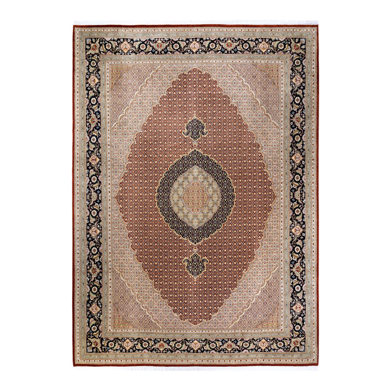 Classic One-of-a-Kind 9'1" X 12'9" Hand Knotted Area Rug