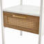Table de bout en rotin 15,75 po, table de chevet