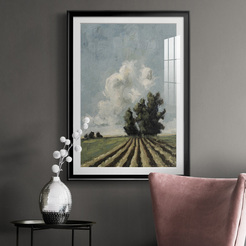 Copse Of Trees - reproduction de cadre photo, Cadre noir, H 30,5 po x l 22,5 po x P 1 po