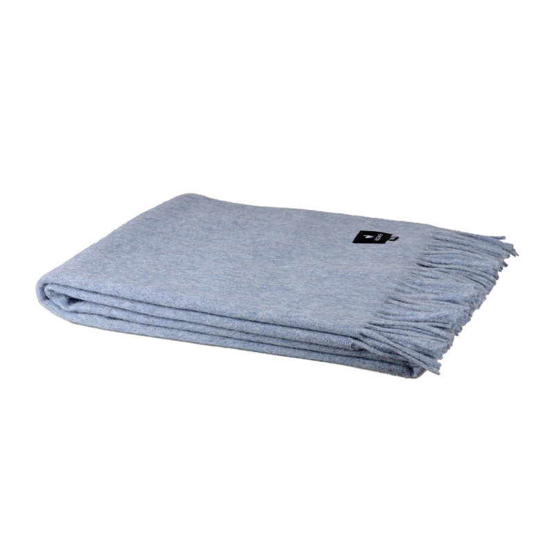Garnes Throw Blanket, Light Blue