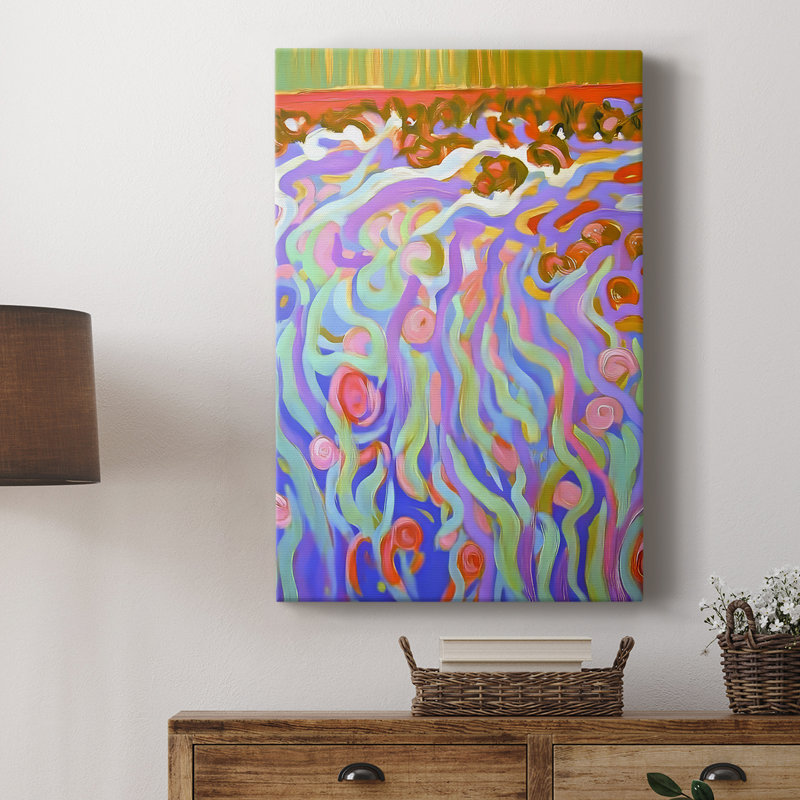 ABSTRACT Series DCCIV -Custom Wrapped Gallery Cavas, 36" H x 24" W