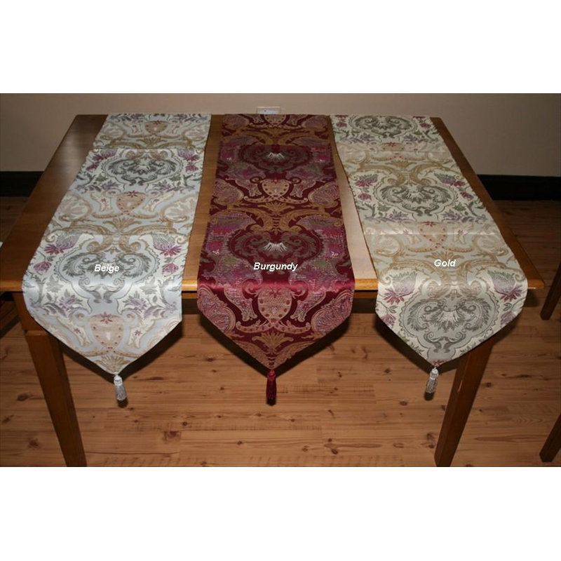 Chemin de Table pivotant chenille, Or