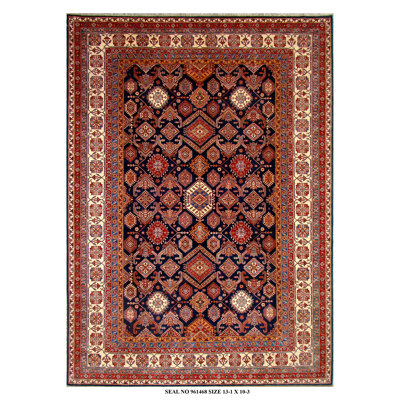 Kazak Wool Southwestern Area Rug