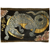 Alligator III Velvet Rectangular Pillow Cover