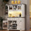 Armoire-bar 71 "avec support de rangement interne Farmhosue