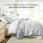 Quilt Set- Lightweight - All Season Quilted Coverlet - Textured Floral-105628168-105628170