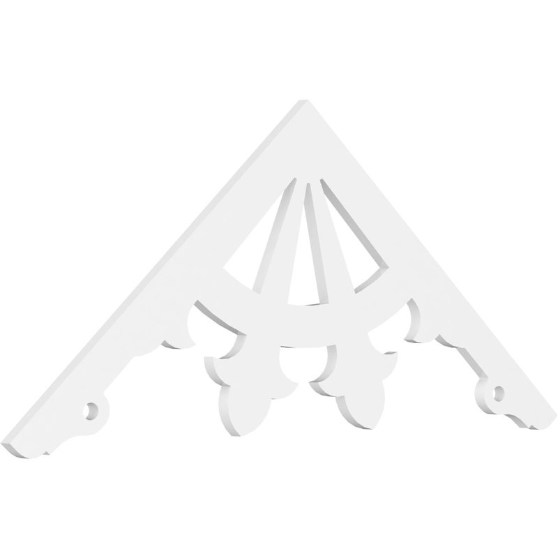 Pignon en PVC de qualité architecturale Riley, H 27,5 po x l 60 po x P 1 po, 10 / 12