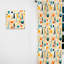 Motif géométrique multicolore Mid Century II - Rideau moderne - Velours obscurcissant - 1 panneau-518719536