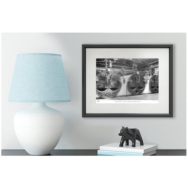 Dartford, Asylum Boiler Room 1903 - Single Picture Frame Print, 60cm H x 80cm W x 2.3cm D