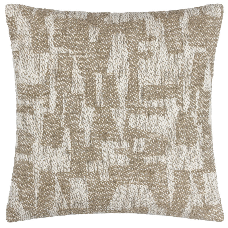 Bozanka Abstract Square Cushion, Taupe