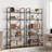 Bookshelf, 5 Tier Shelf Bookcase, Tall Bookshelf with Storage-2043694992
