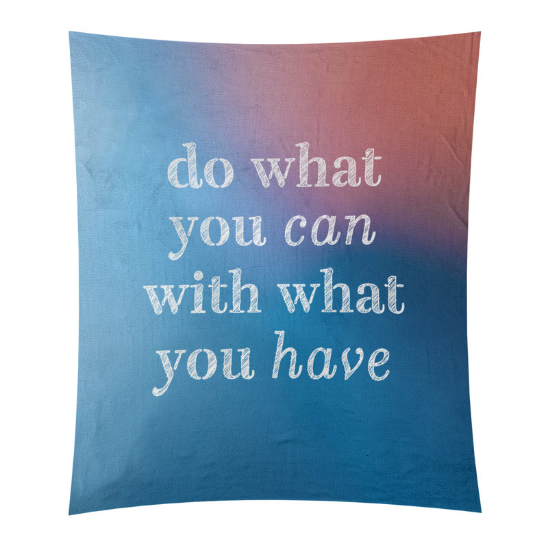 En polyester, ce que vous pouvez citer tapisserie, H 27,5 po x l 37,5 po, Bleu / rose