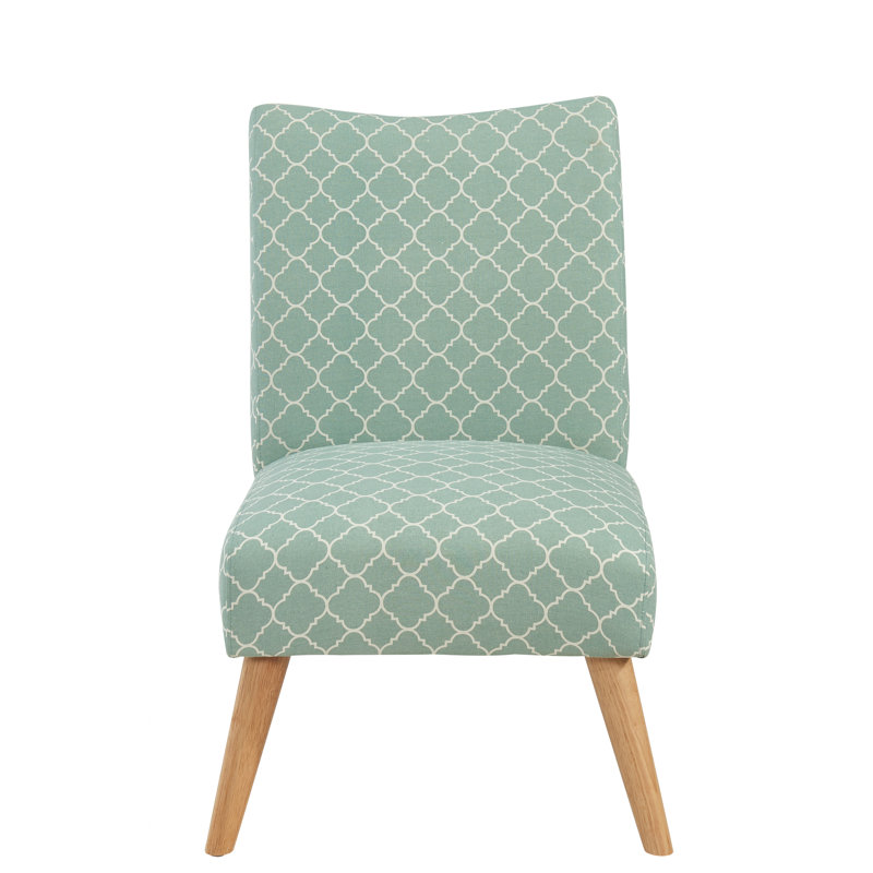 Fauteuil de chambre Beachmont, Treillis turquoise