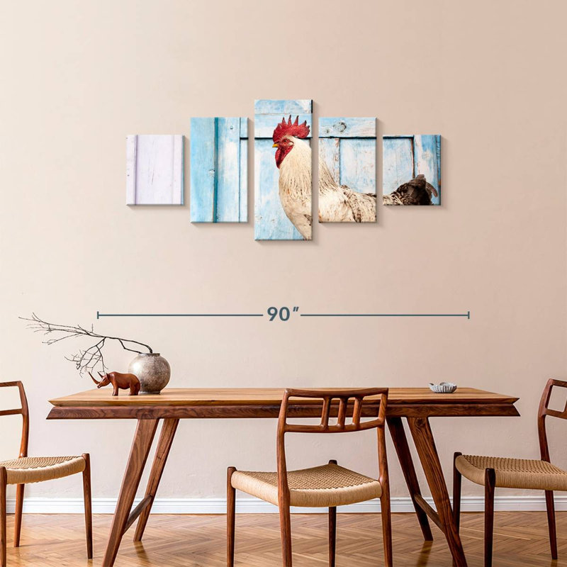 Coq domestique, H 34 po x l 74 po