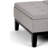 Dover 36"W Upholstered Vegan Leather Contemporary Square Coffee Table Storage Ottoman with Split Lift-Top-1251517778