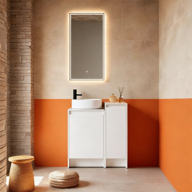 Meuble-lavabo autoportant cube 32 "(RTA), 32", White
