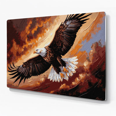Wildlife Golden Eagle Black Metal Wall Art