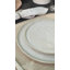 Assiette plate en grès cérame 10,8 po Linhas Titanium-649896755
