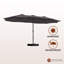 Parasol de marché 15 pi avec base-86773837