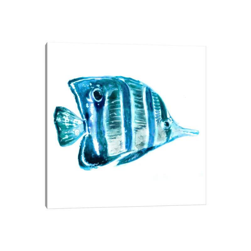 Fish III by Edward Selkirk - No Frame Print on Canvas, 45.72 cm H x 45.72 cm W x 3.175 cm D
