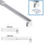 800mm - 820mm W x 1900mm H Frameless Wet Room Glass Screens with Clear Glass